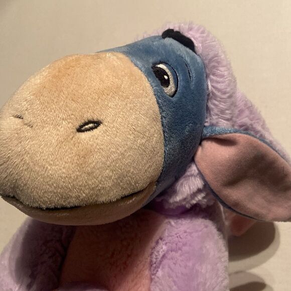 Disney Store EEYORE EASTER BUNNY Plush Stuffed Animal Holding Egg Purple 12" - Picture 12 of 12